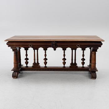 Library table, late 19th century.