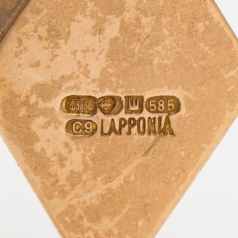 Björn Weckström, Kaulakoru "Packard", 14K kultaa ja terästä. Lapponia 2004.