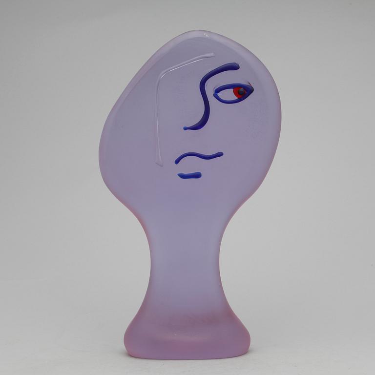 OKÄND KONSTNÄR, skulptur, glas, signerad E Nasou.