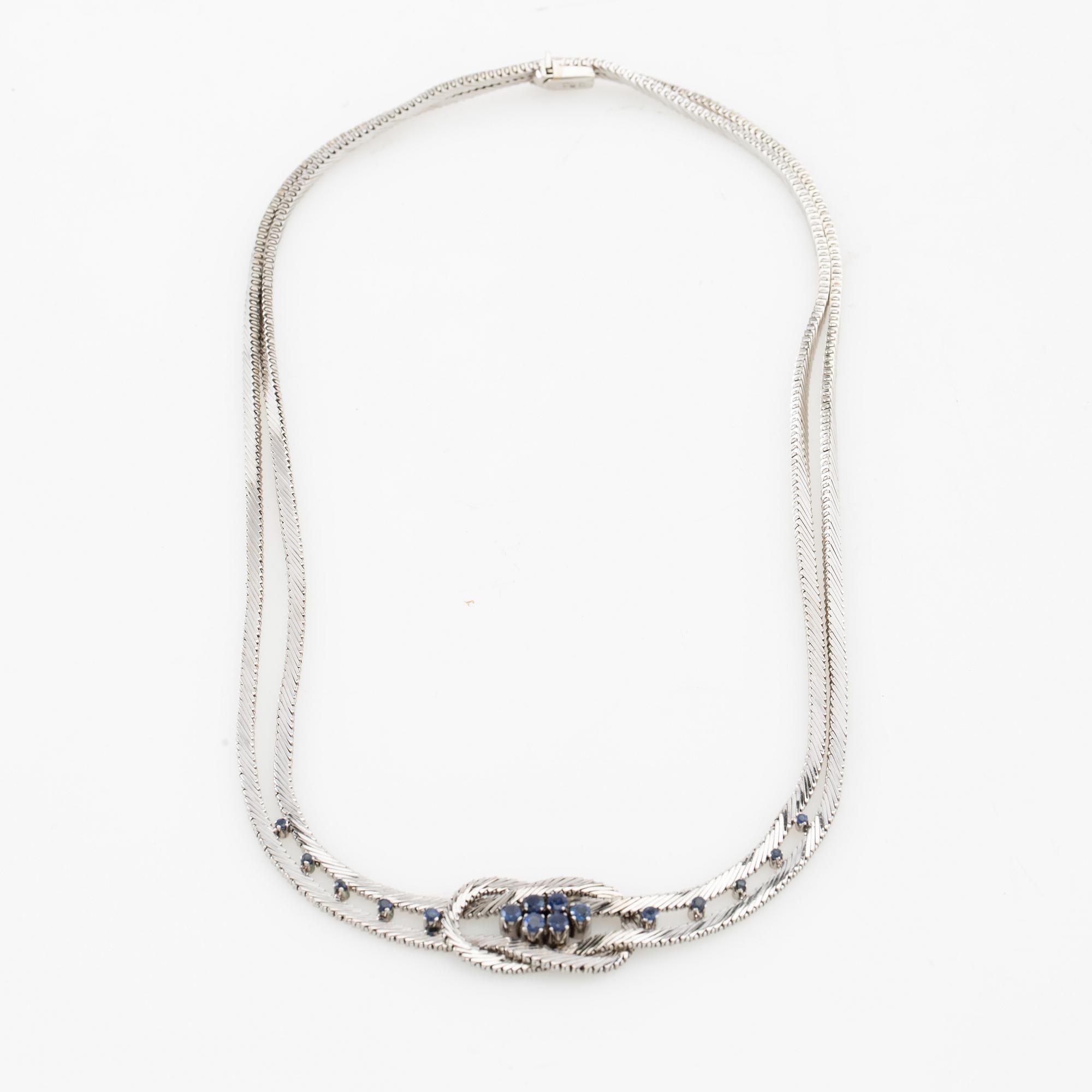 Necklace 18K white gold, Signoretti Renato, Vicenza Italy.