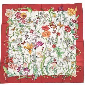 Gucci, a twill silk scarf.