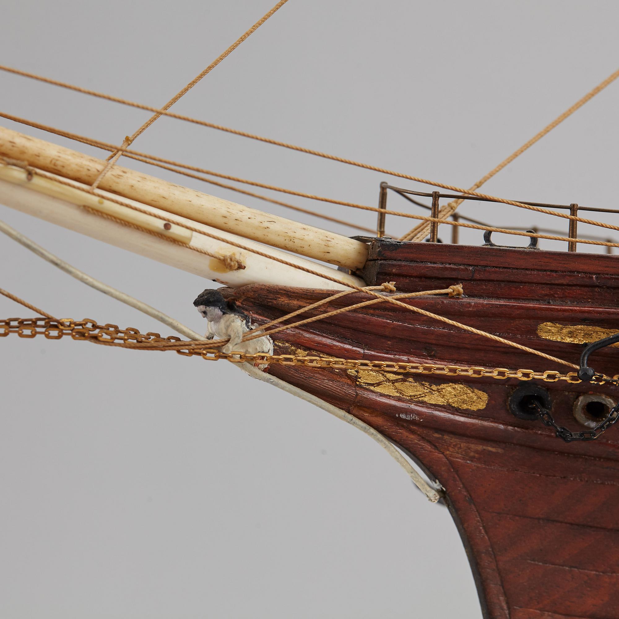 A late 1800's model ship.