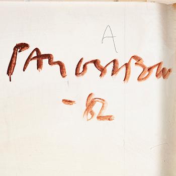 Paul Osipow, acryl on canvas laid on panel signed and dated -82.