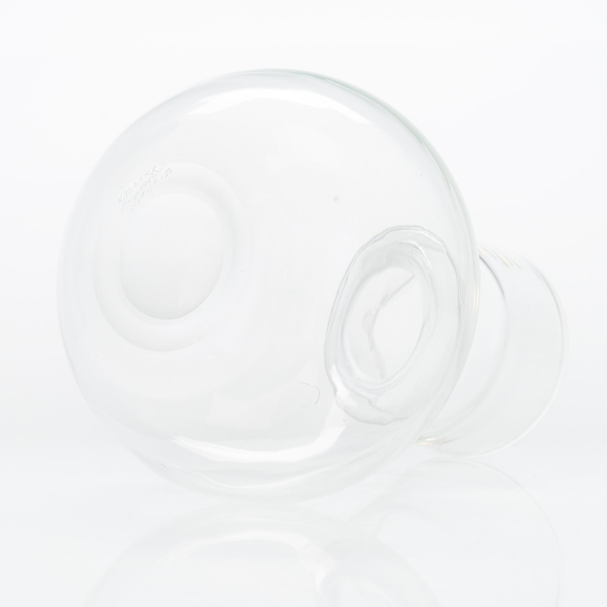 Kaj Franck, karaff, "Kremls klockor", glas, signerad K. Franck Nuutajärvi Notsjö -59.