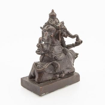 Sculpture Ganesha, bronze, India 20th century.