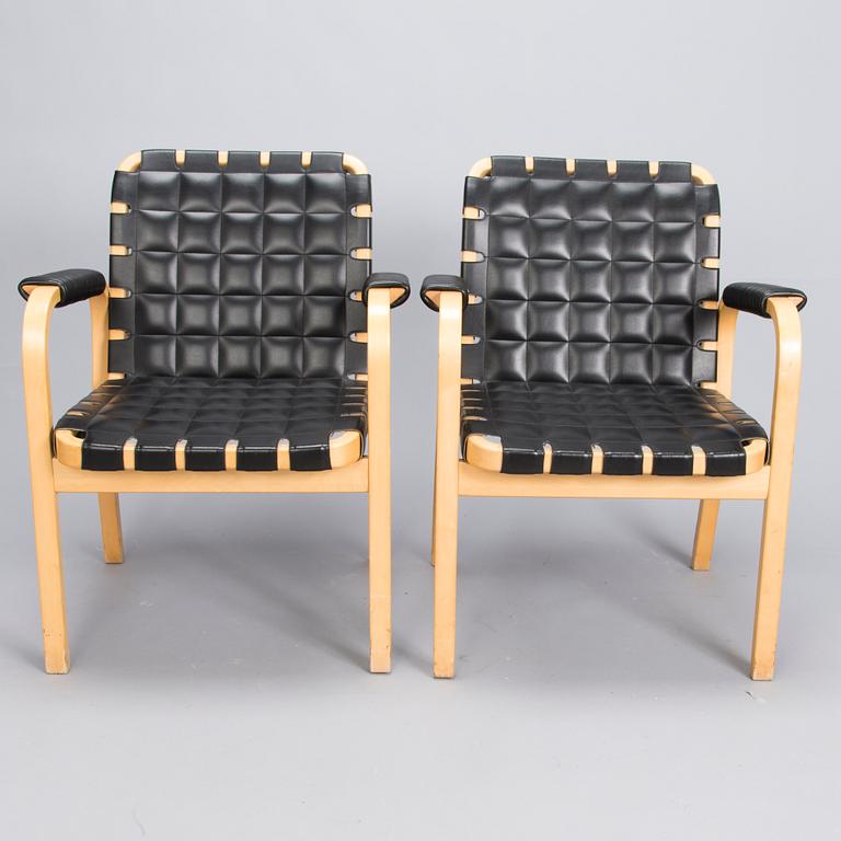 ALVAR AALTO, nojatuoleja,  4 kpl, malli 45, Artek 1990-luvun loppu.