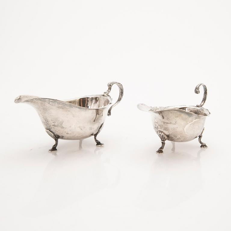Parti silver, 5 delar, England, London, 1900-tal.