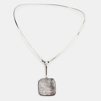 Vivianna Torun Bülow-Hübe, a silver necklace with pendant, executed in her own workshop.