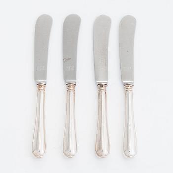 Bestick, 26 st, silver, "Gammal Svensk", GAB, Stockholm, 1950-tal.