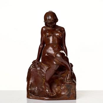 Carl Eldh, "Sittande flicka" (=Sitting girl).