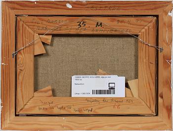 BEPPE WOLGERS, olja på duk, dedikerad á tergo, 1900-tal.