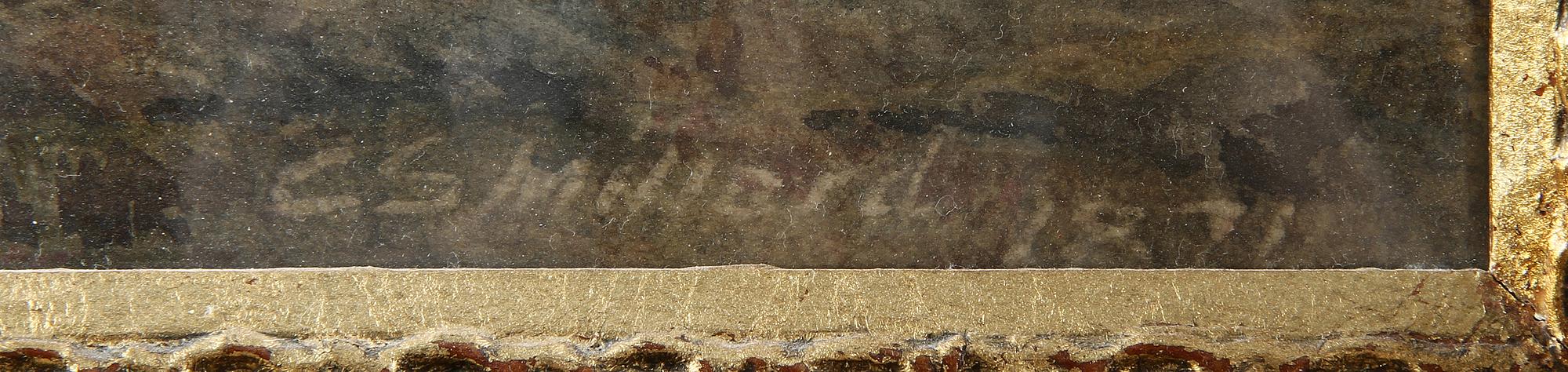 CHARLES STUART MILLARD, akvarell, sign o dat 1871.