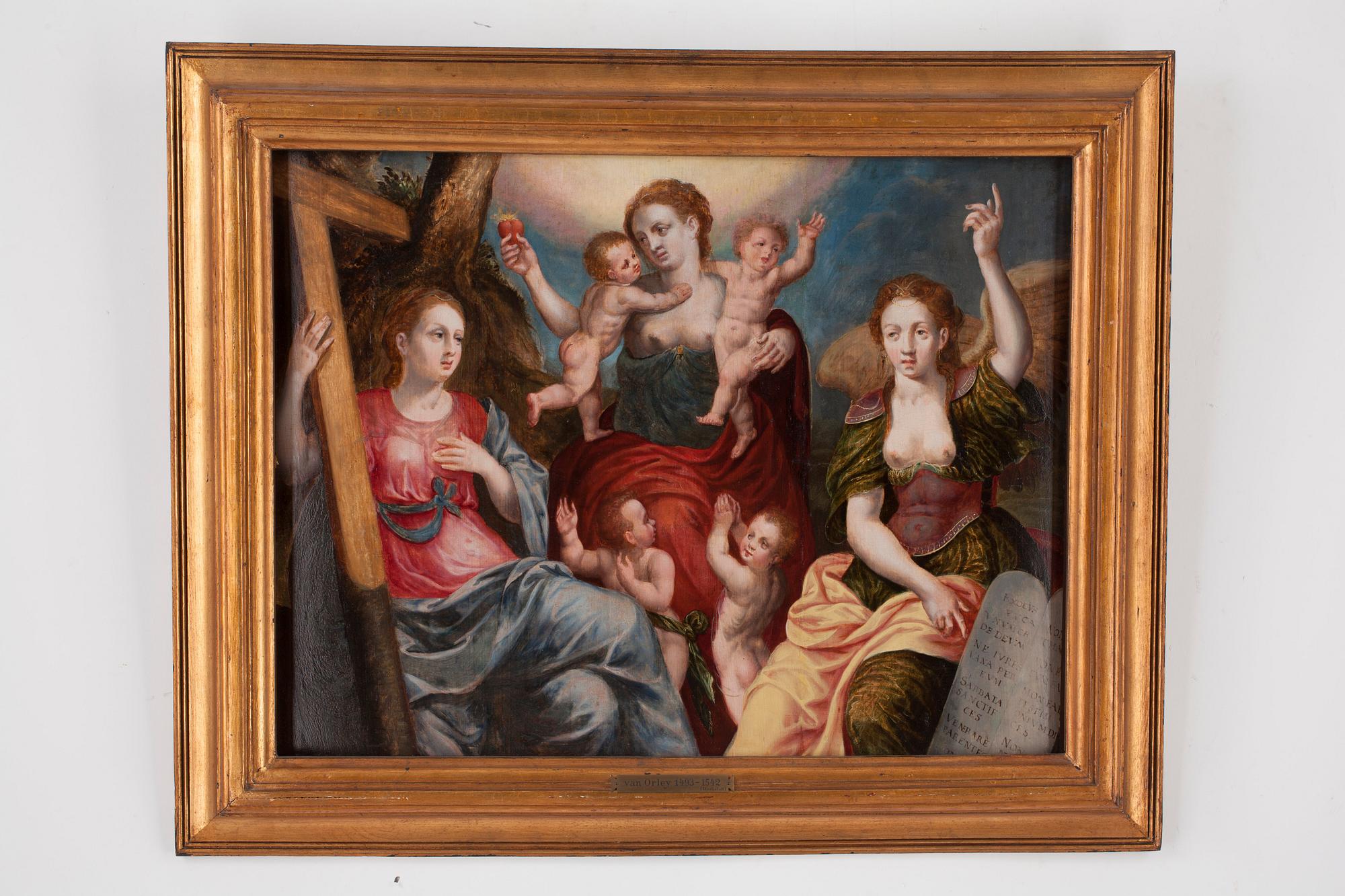 Marten de Vos Follower of, Allegory of Charity.
