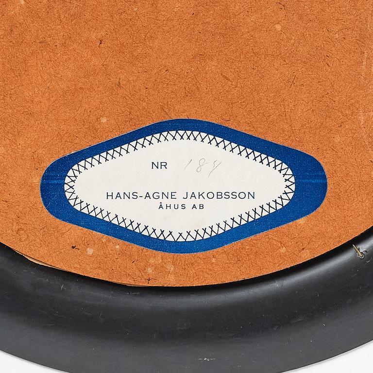 Hans-Agne Jakobsson, spegel, modell "184", Hans Agne Jakobsson AB, Åhus 1950-tal.