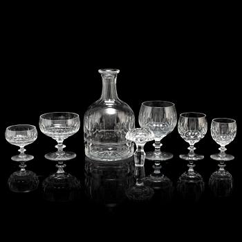 An 86 piece glass service, 20th century.