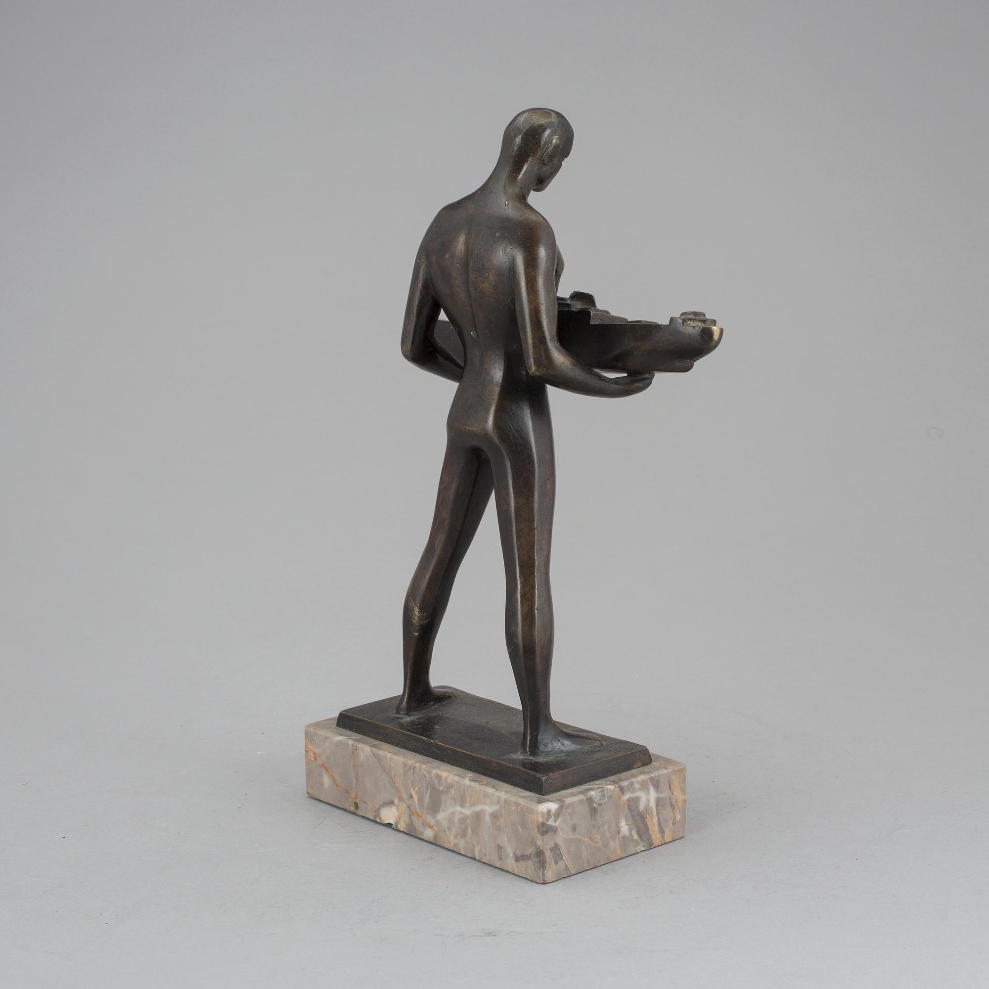 OKÄND KONSTNÄR, skulptur, brons. 1900-talets mitt.