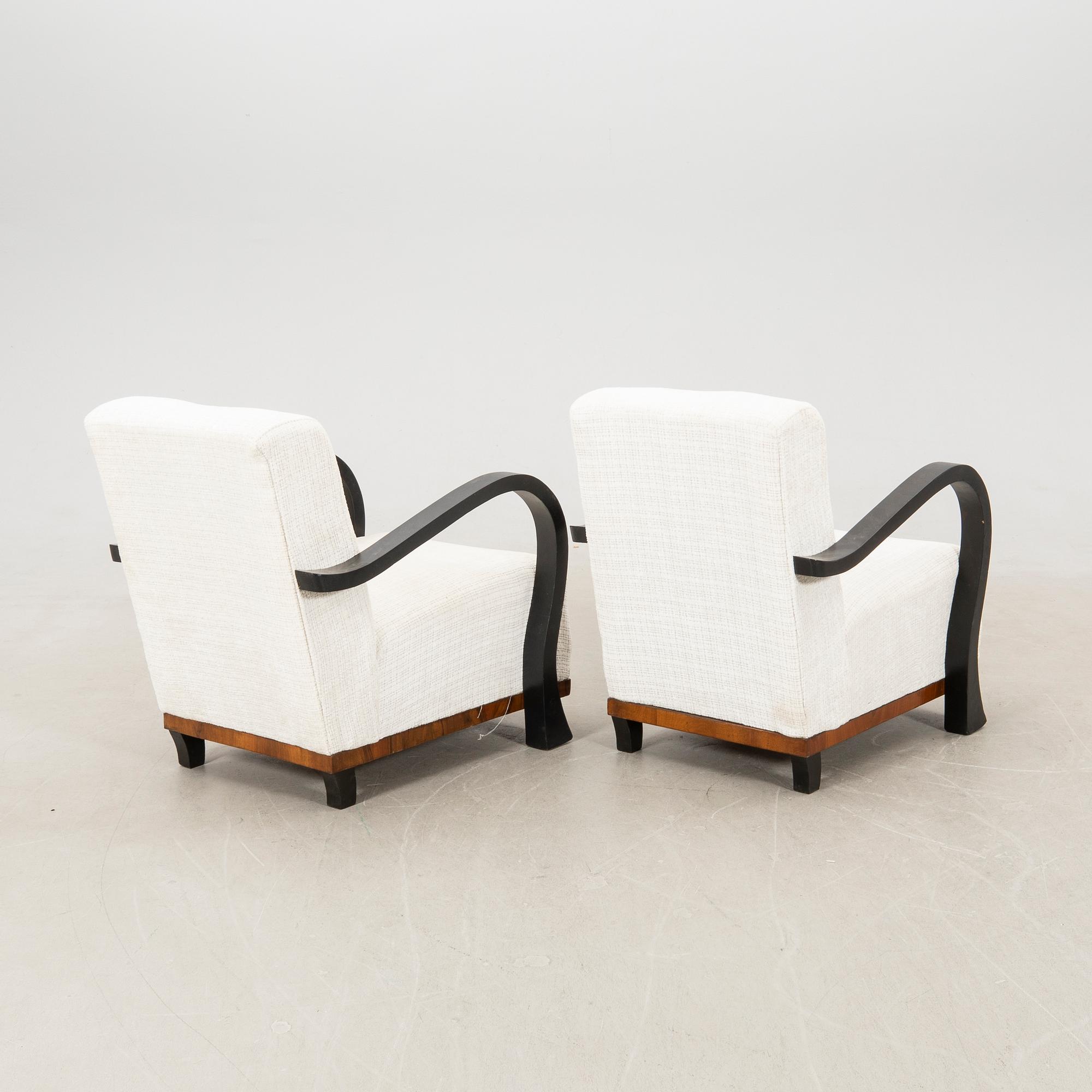 Fåtöljer ett par Art Deco 1900-talets första hälft.