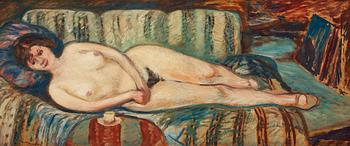 537. Helmer Osslund, "Liggande modell" (Nude act).