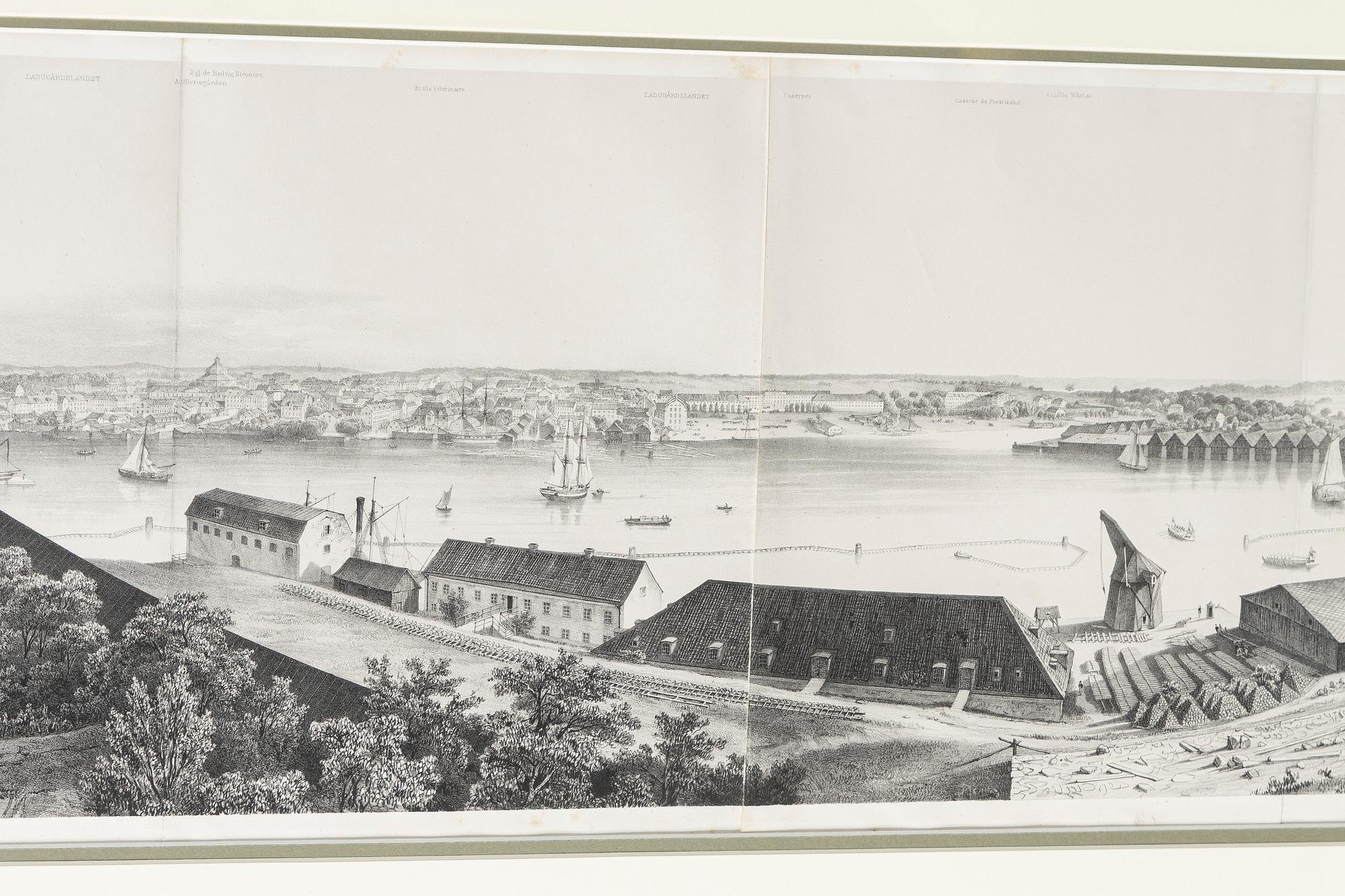 Carl-Johan Billmark, "Panorama de Stockholm pris de la Coupole de l'Eglise de Skeppsholmen".