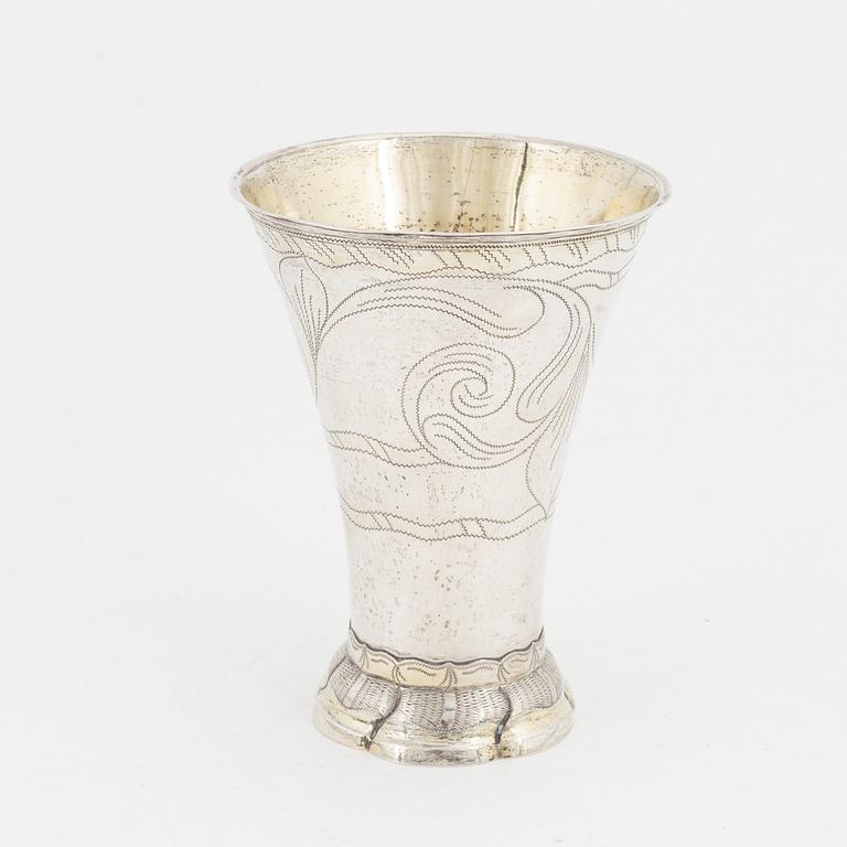 A Swedish silver beaker, mark of Gustaf Elfström, Sala 1799.