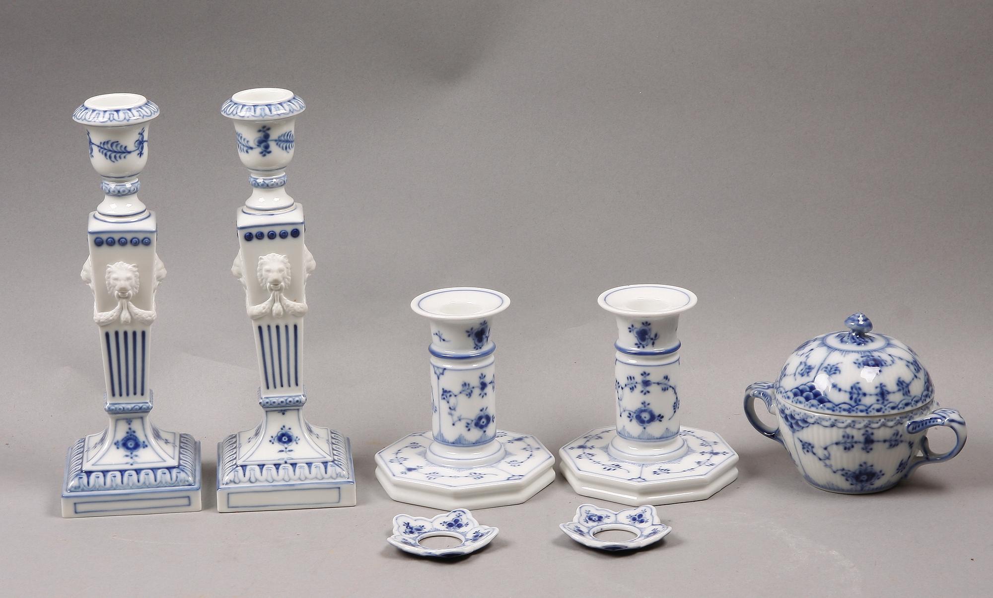 PARTI MUSSELMALET, 7 delar, porslin, Royal Copenhagen.