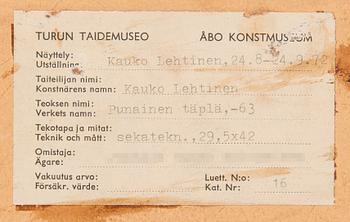 Kauko Lehtinen, "Punainen täplä (Red Spot).