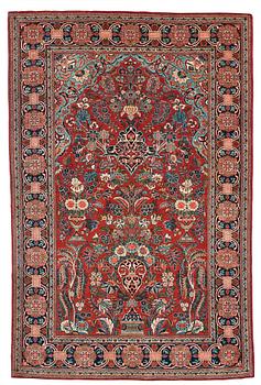 1293. SEMI-ANTIQUE KASHAN. 203 x 136 cm.