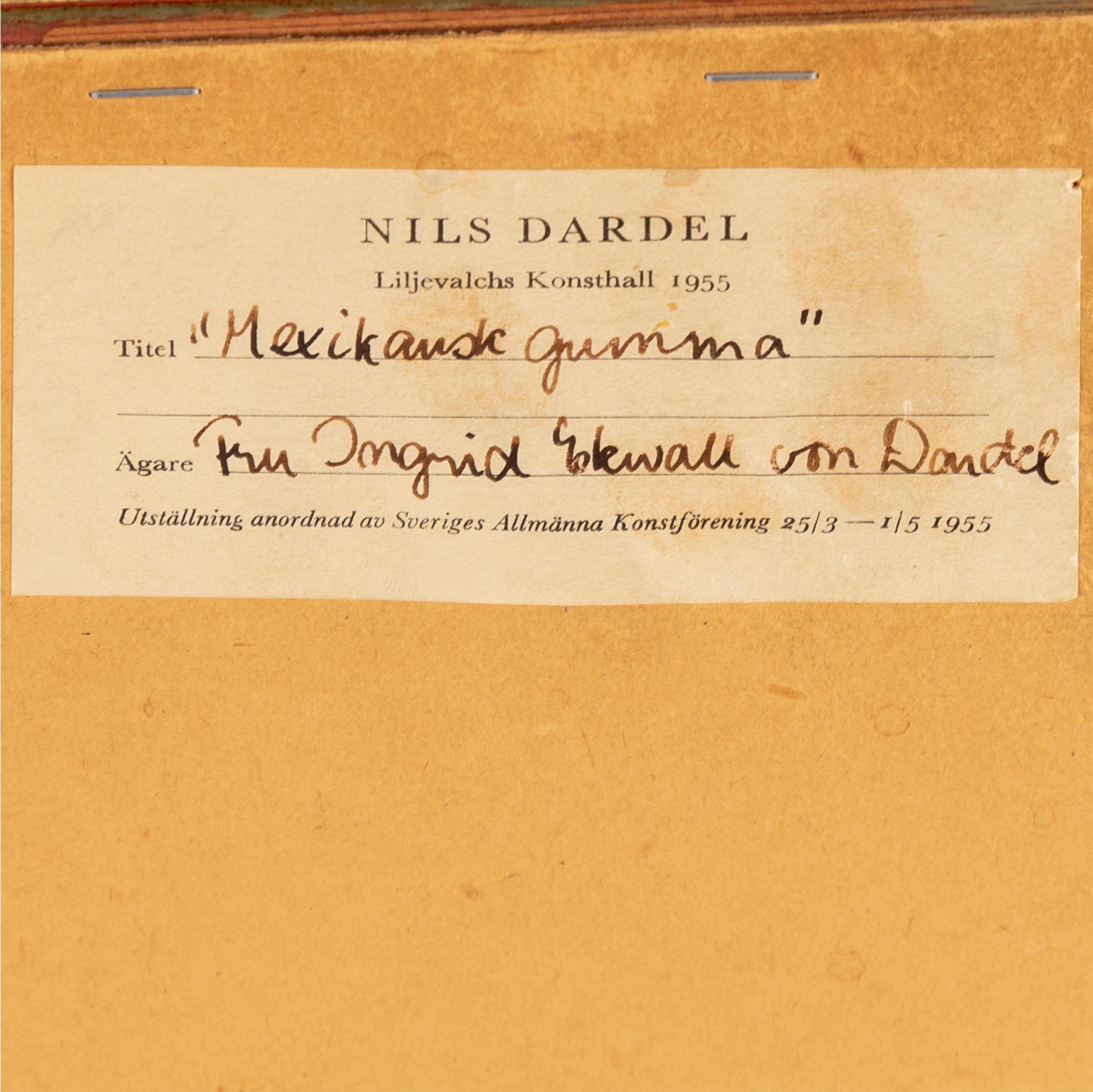 Nils von Dardel, watercolour, signed Dardel. Probably executed 1940-42.