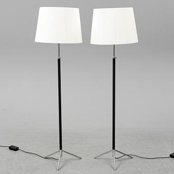 Three contemporary floorlamps by Santa & Cole.