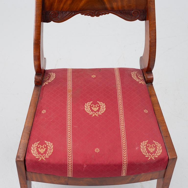 Chairs, 6, Russia/Baltic region, first half of the 19th century, Empire.