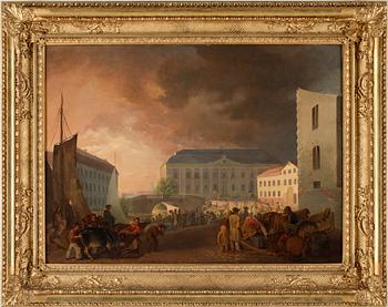 OKÄND KONSTNÄR, olja på duk, 1800-tal.