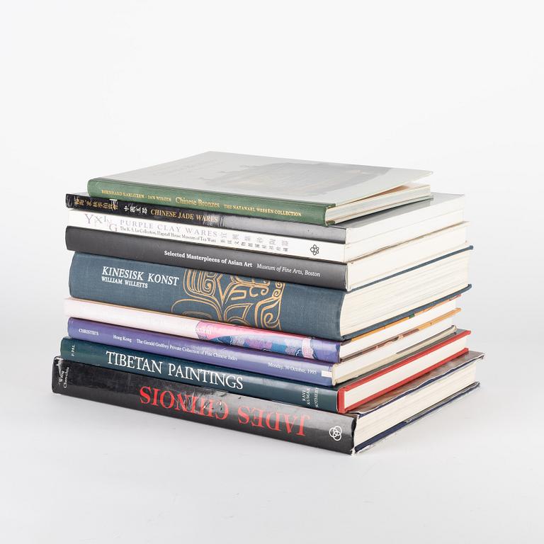 Literature on Asian Decorative Arts, with emphasis on Chinese works of art, 9 volumes.