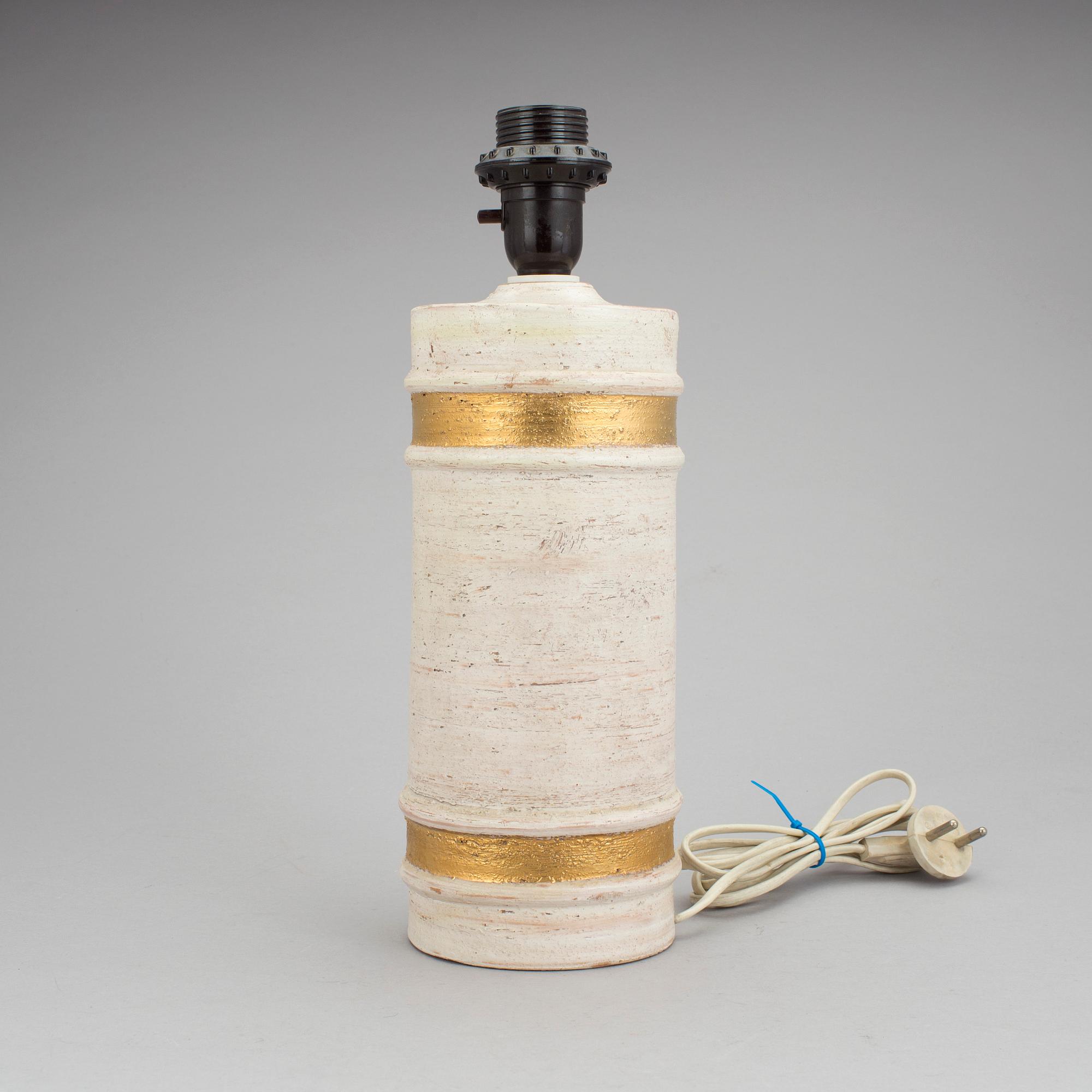 BORDSLAMPA, keramik, Bitossi, Bergboms, 1960-/70-tal.