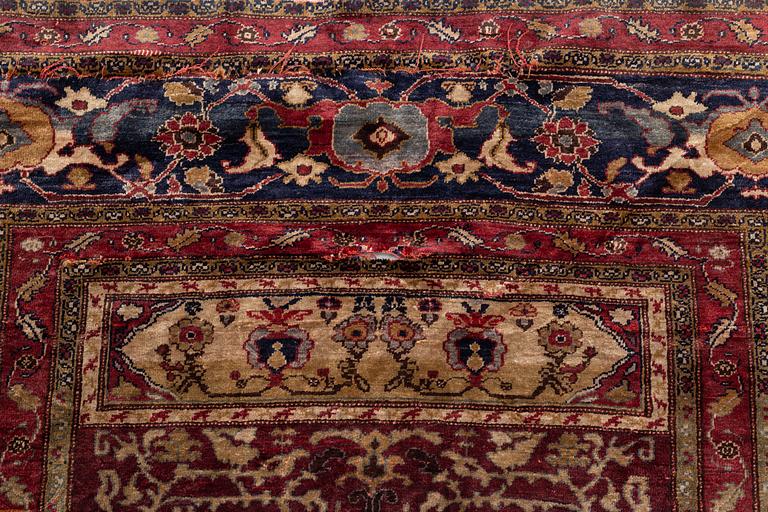 A rug, antique, Turkish silk Sivas, ca 172 x 133 cm.