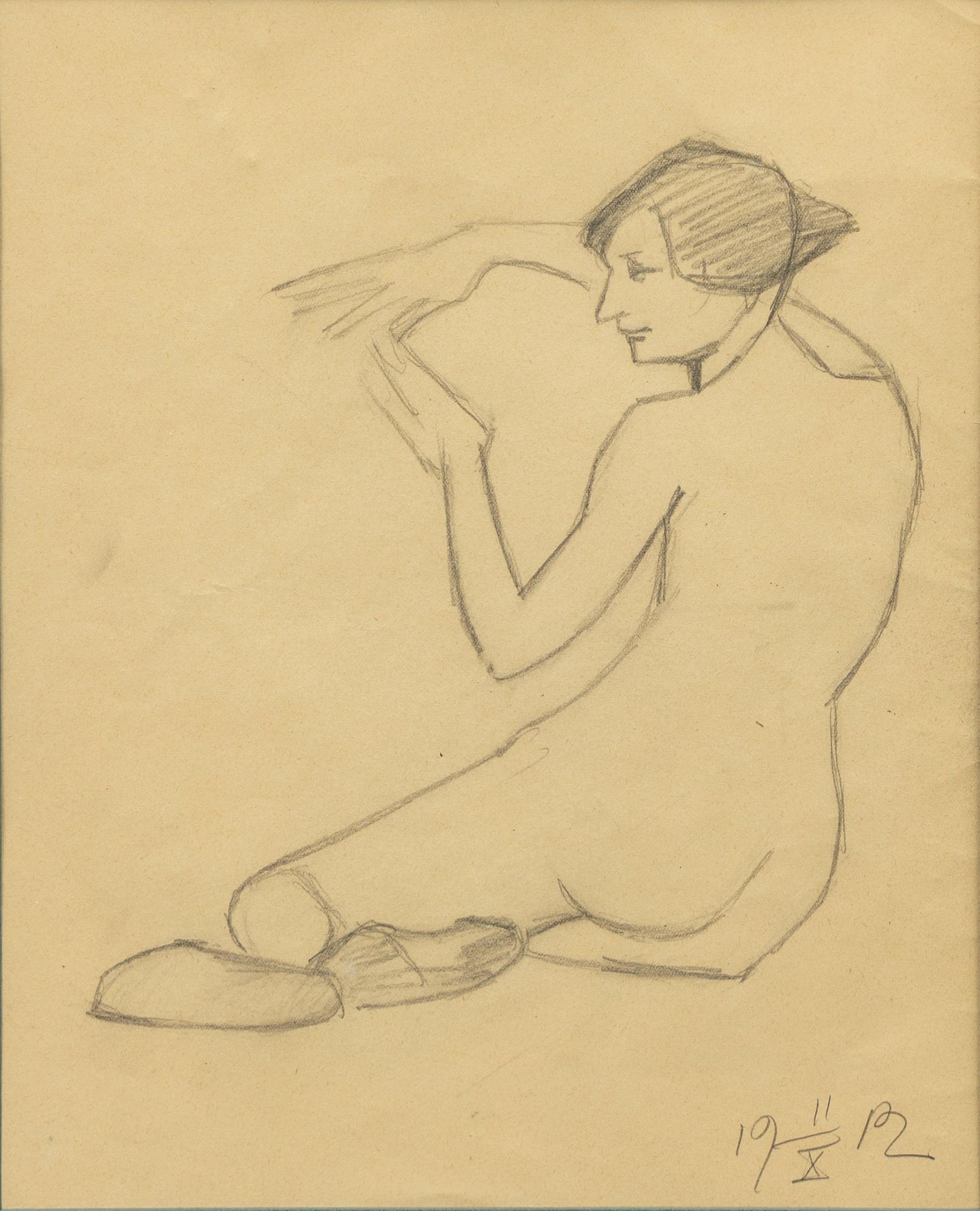 Ivan Aguéli, Seated model.