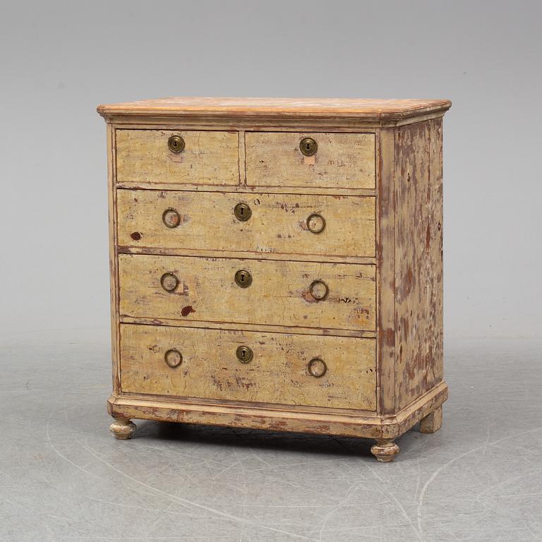 A second half of the 19th century chest of drawers.