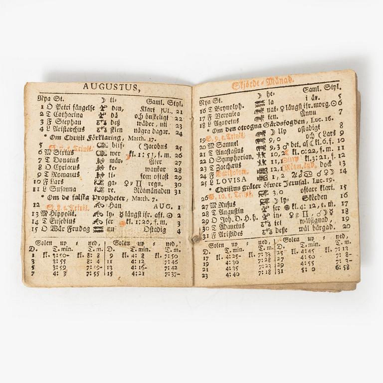 Hugo Grotius, Donau och en almanacka, 1670-1824.