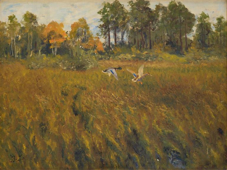 Bruno Liljefors, Autumn landscape.
