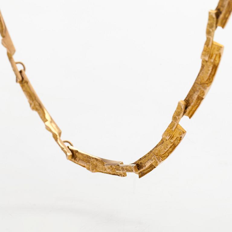 Björn Weckström, collier, "Tundra", 14K guld. Lapponia 1967.