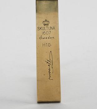 VÄGGLJUSSTAKAR, 3 st. Mässing. "Pendel", Pierre Forsell, Skultuna, 1900-talets andra hälft.