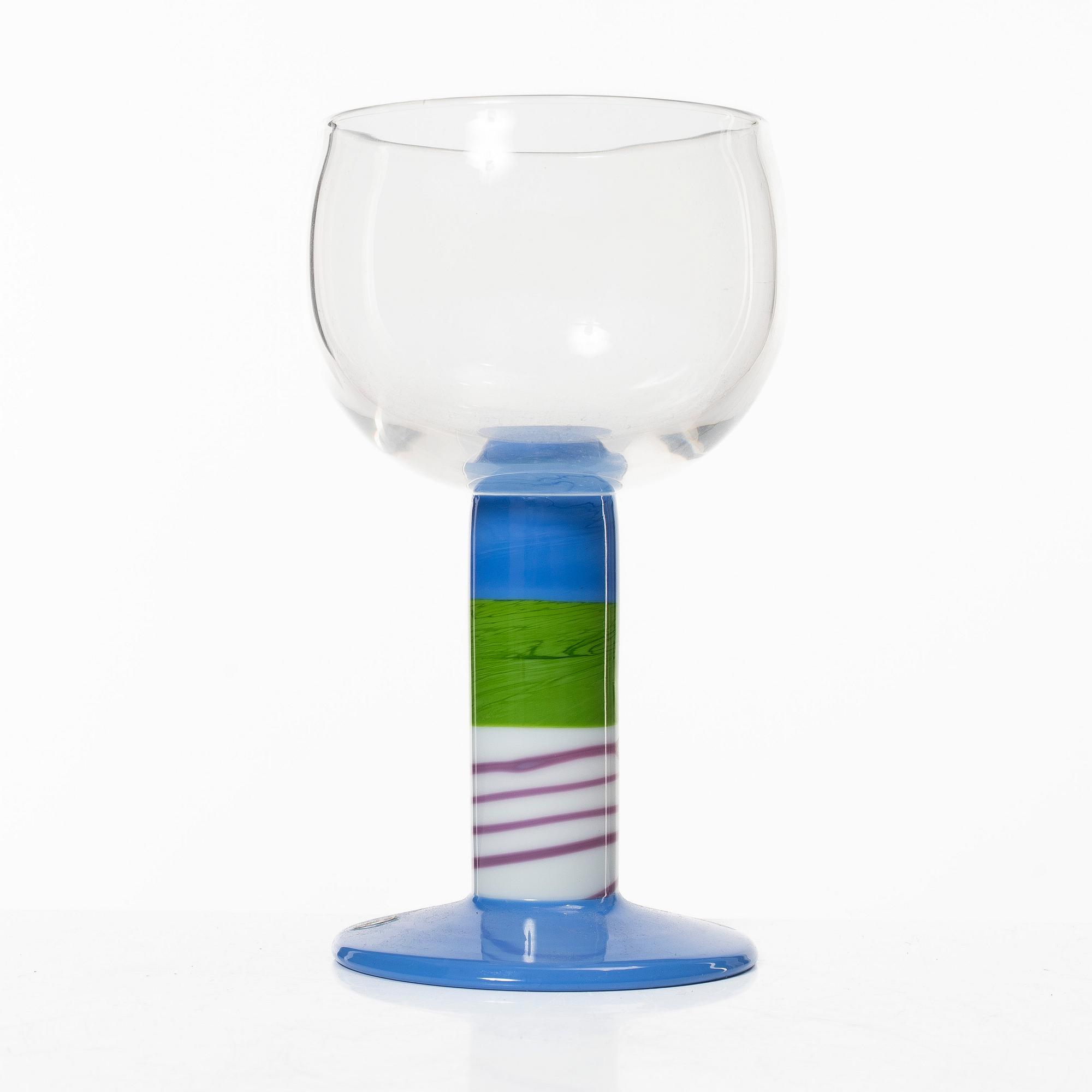 Gunnar Cyrén, a 'Popglas' goblet, Orrefors.