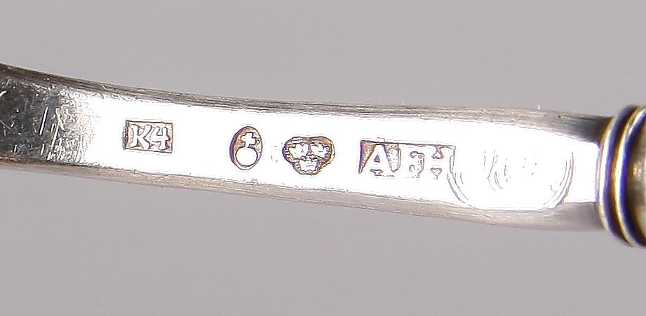 BÅLSLEV SAMT SÅSSLEV, silver, AF Hellman resp Sven Petter Dahlgren, Uppsala 1840 resp 1854.