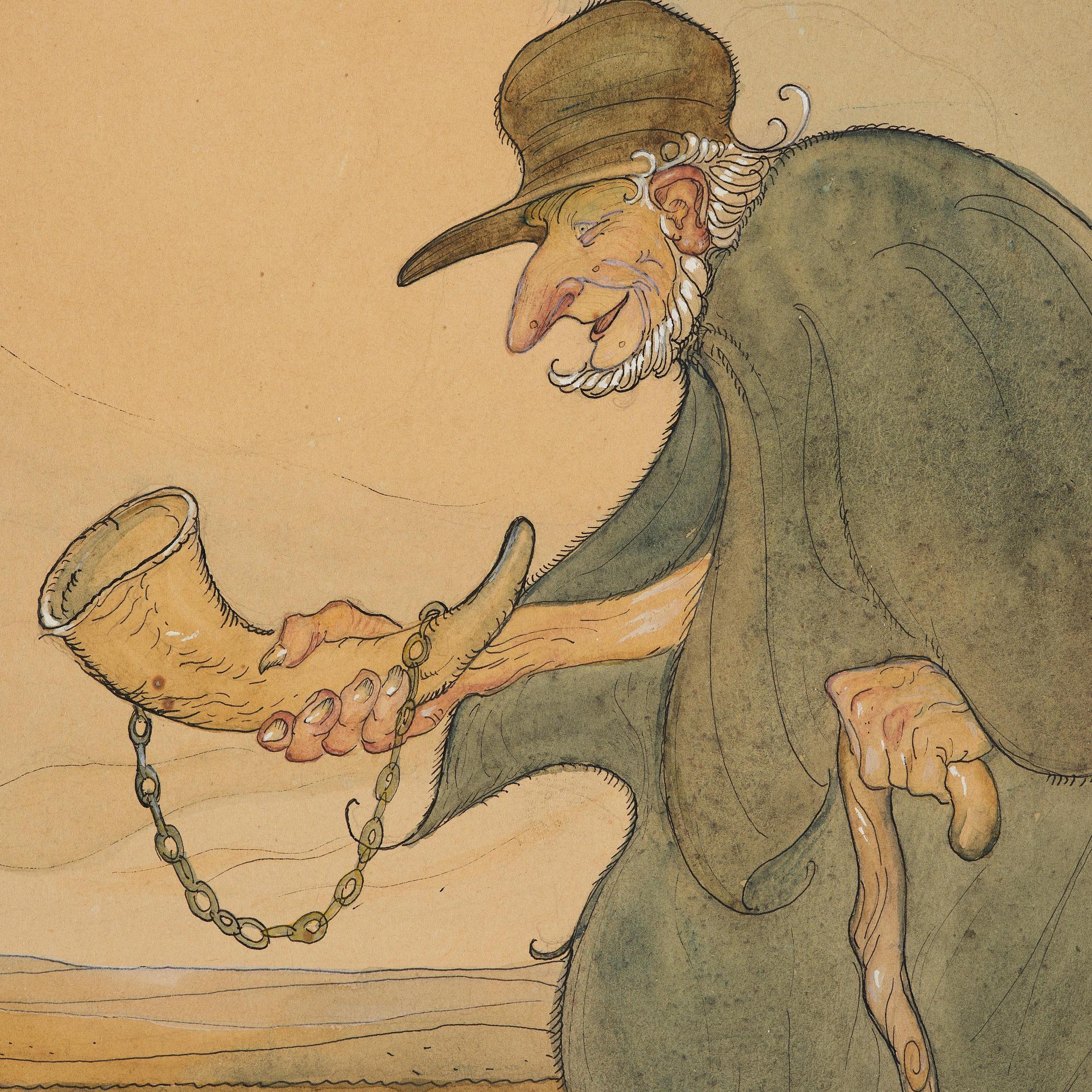 Gustaf Adolf Tenggren, The horn.