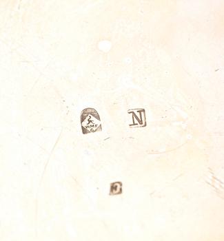 COCTAILSHAKER, nysilver, Württemburgische Metallwarenfabrik, 1900-talets mitt.