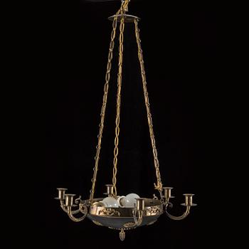 A Empire style ceiling light from year 1900. Height ca 17 cm.