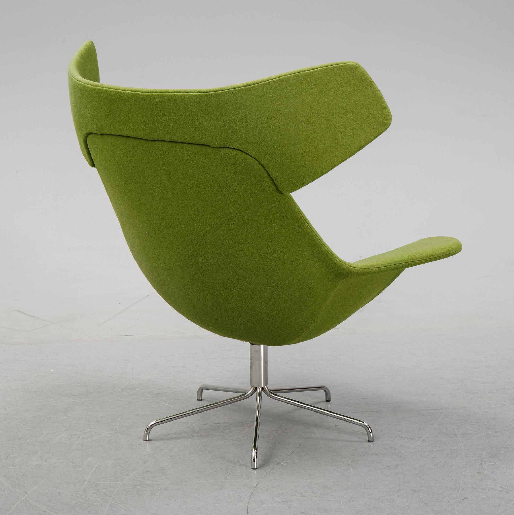 Fåtölj, "Oyster High", design Michael Sodeau, Offecct, omkring 2000.