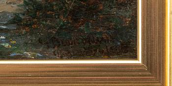 Gustaf Brandelius, Flicka med ko, kalv och hund.