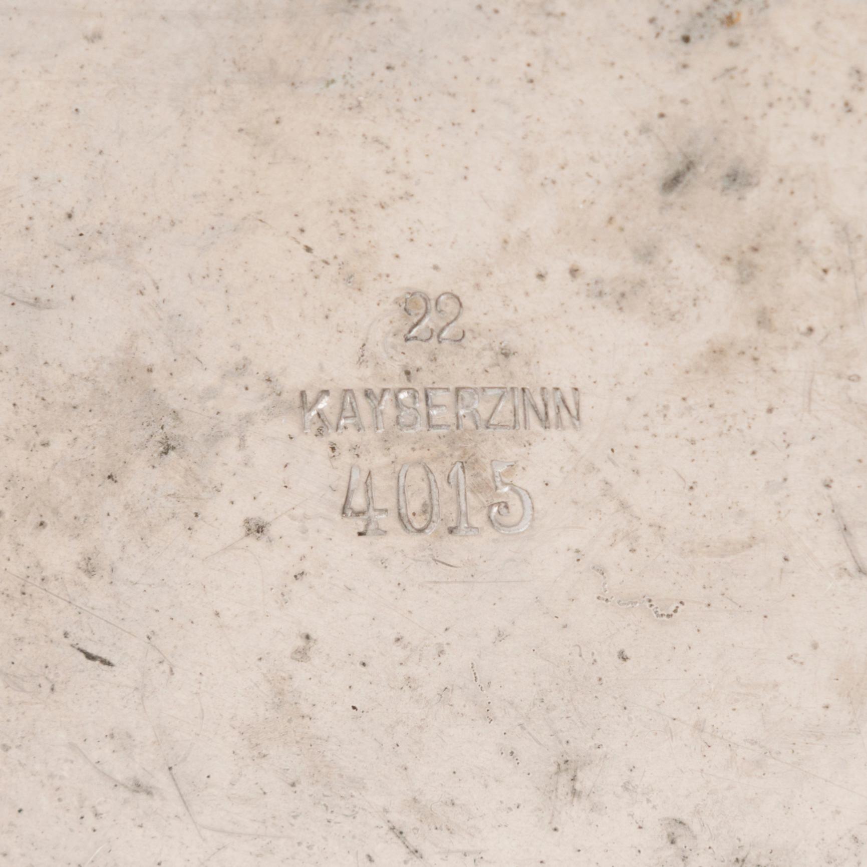 VINKANNA/ TILLBRINGARE, tenn, Kayserzinn, Jugend, 1900-talets första kvartal.