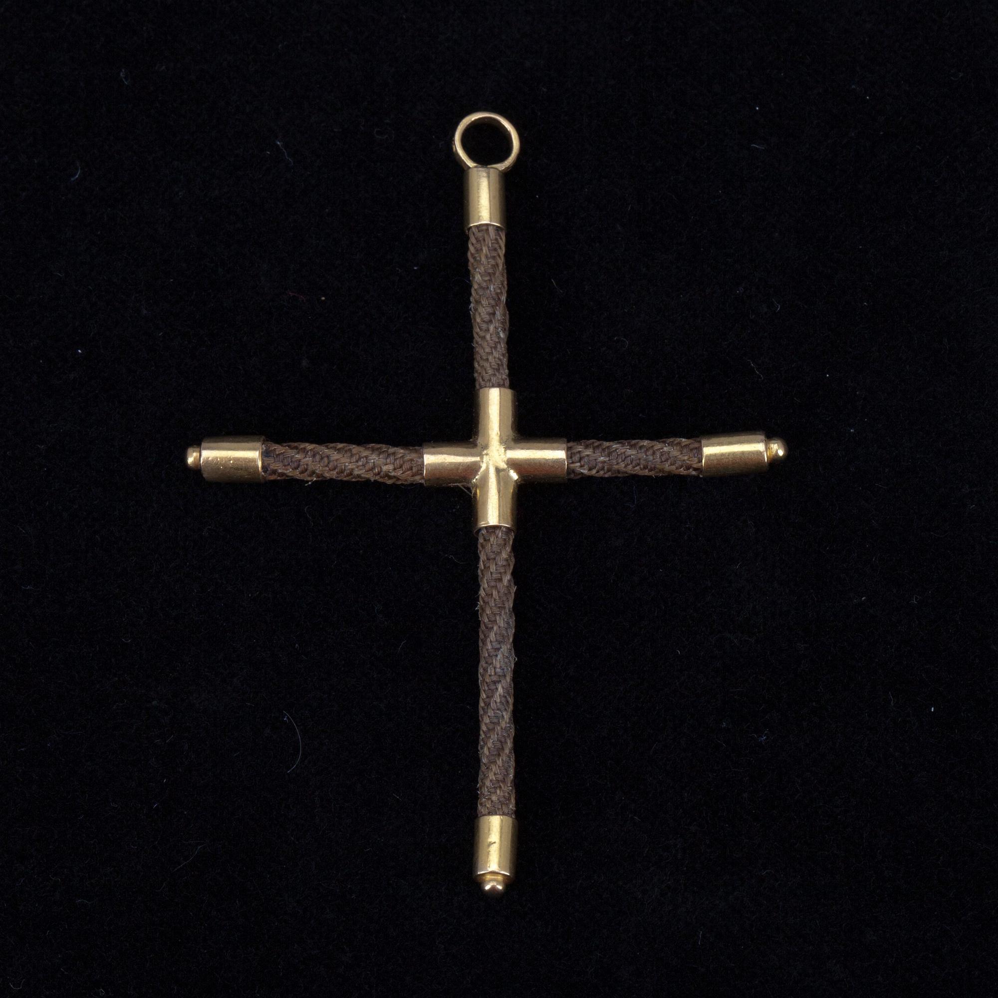 HÄNGE, guld 18K, hår, Mikael Reinhold Gummerus (1817-1825) Vasa.