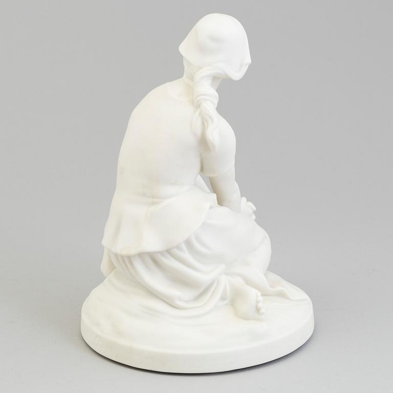 A parian sculpture of 'a maiden from Orelans'. Gustafsberg, 1920's.